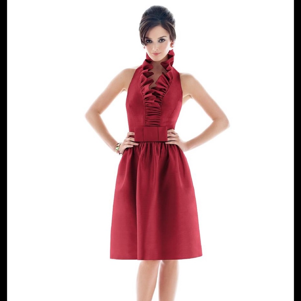 Alfred Sung Yellow Cocktail Dress